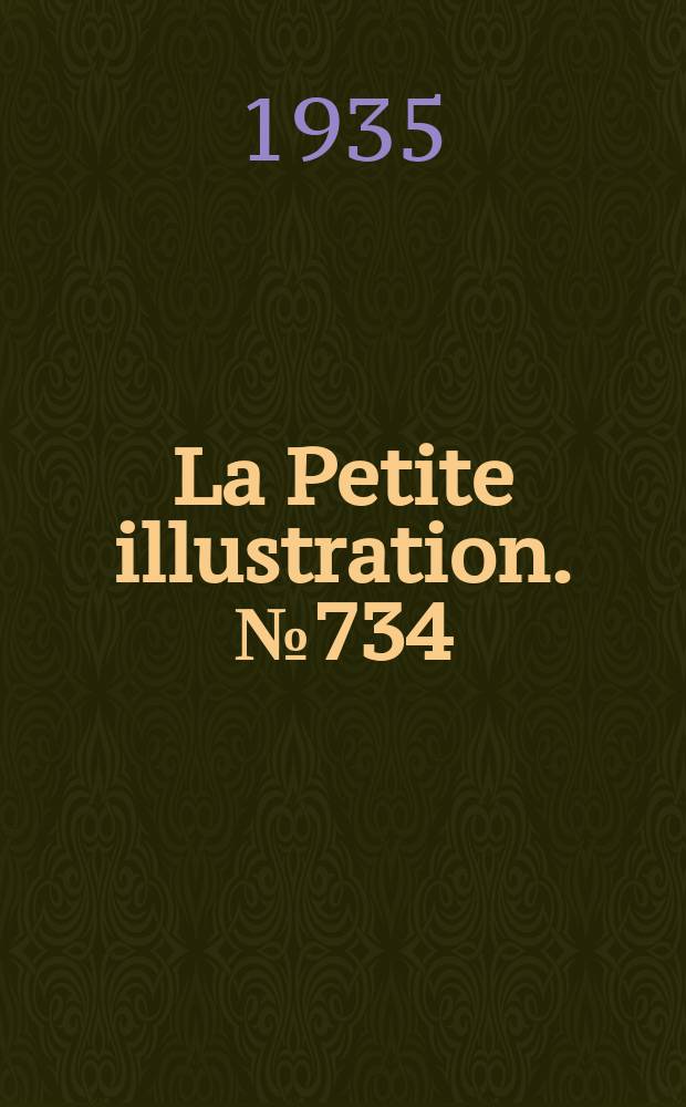 La Petite illustration. № 734 : Le nouveau Lazare