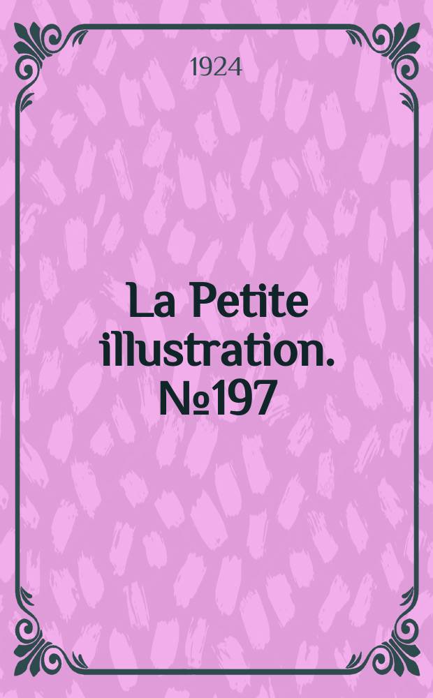 La Petite illustration. № 197 : Après l'amour
