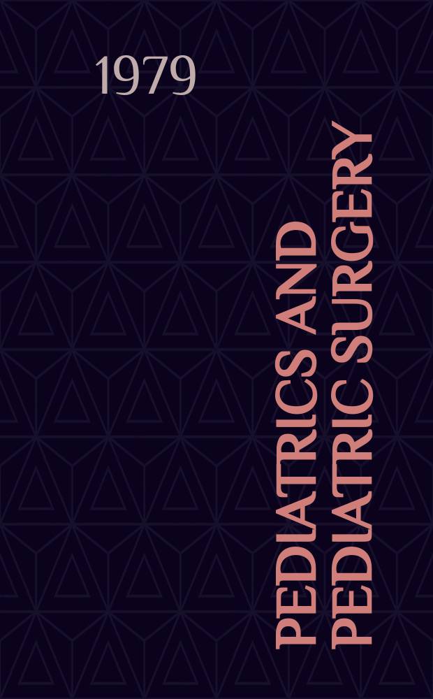 Pediatrics and pediatric surgery : Section 7 [of] Excerta medica. Vol.40, №10 : Index issue