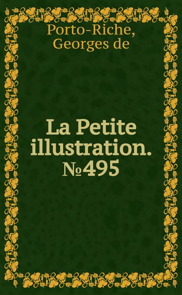 La Petite illustration. № 495 : Le Marchand d'estampes