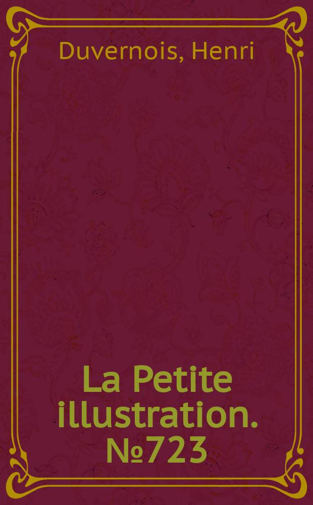 La Petite illustration. № 723 : Rouge!