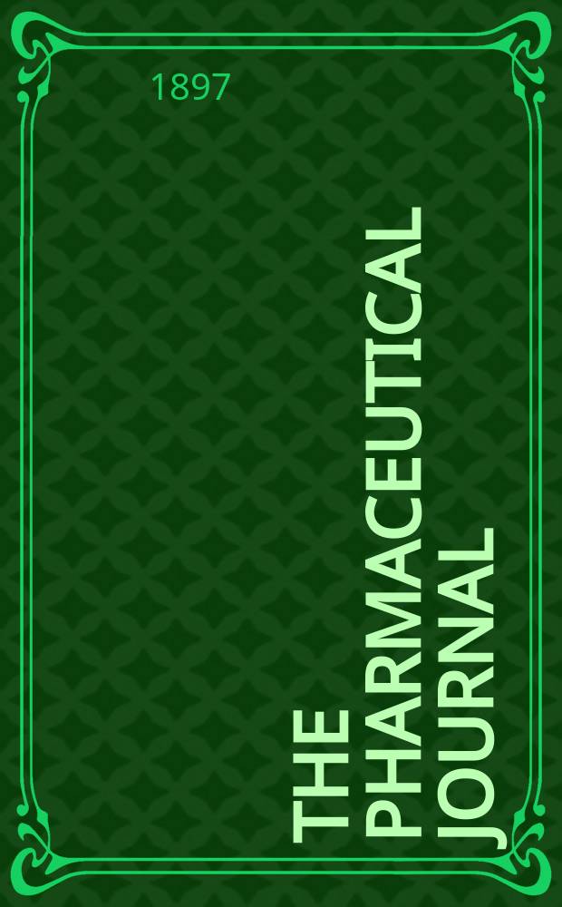 The Pharmaceutical journal : A weekly record of pharmacy and allied sciences Establ. 1841. Vol.4 (58), №1385