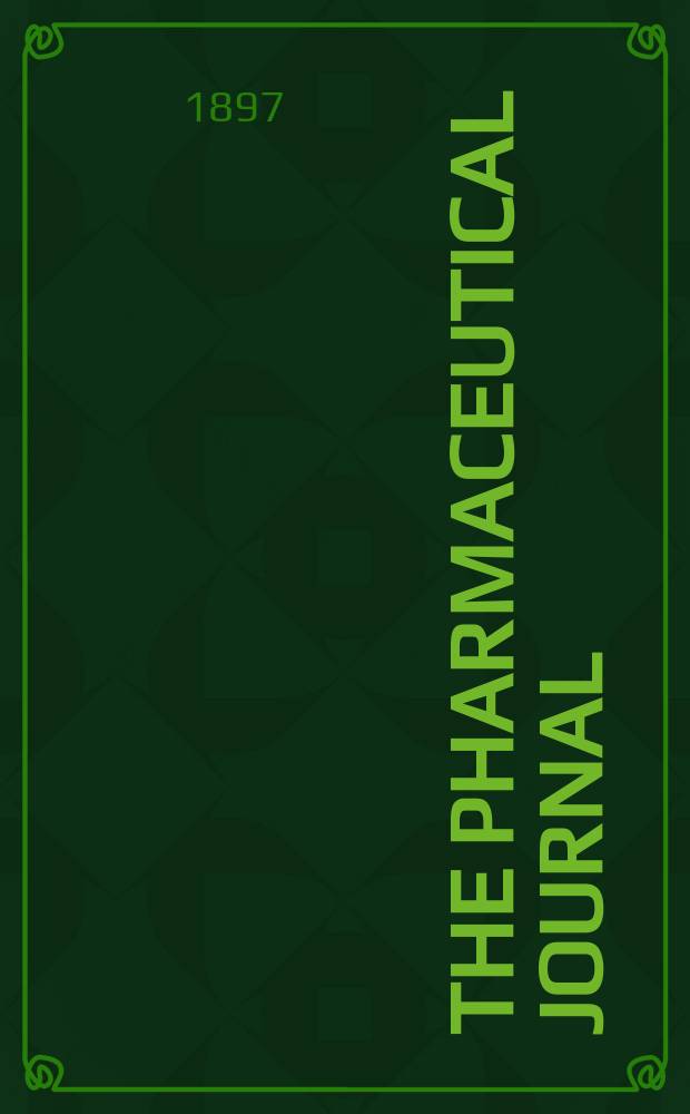 The Pharmaceutical journal : A weekly record of pharmacy and allied sciences Establ. 1841. Vol.4 (58), №1391
