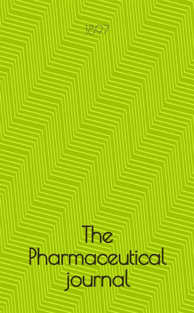 The Pharmaceutical journal : A weekly record of pharmacy and allied sciences Establ. 1841. Vol.4 (58), №1408