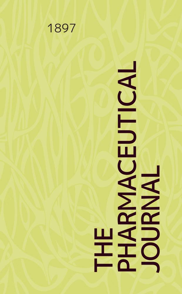 The Pharmaceutical journal : A weekly record of pharmacy and allied sciences Establ. 1841. Vol.5 (59), №1413