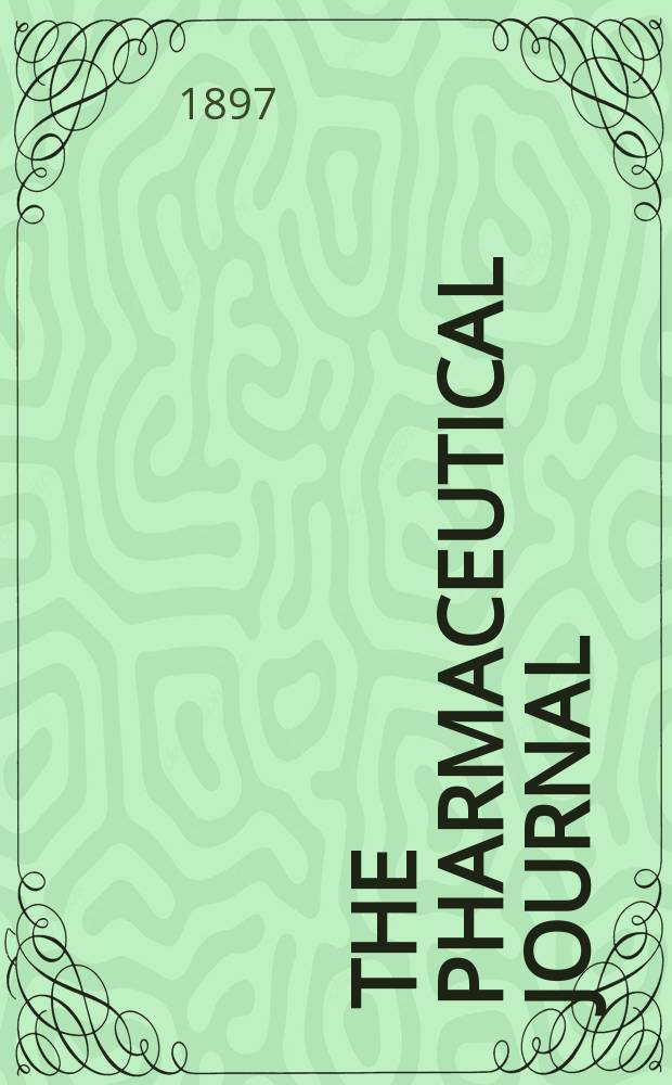 The Pharmaceutical journal : A weekly record of pharmacy and allied sciences Establ. 1841. Vol.5 (59), №1414
