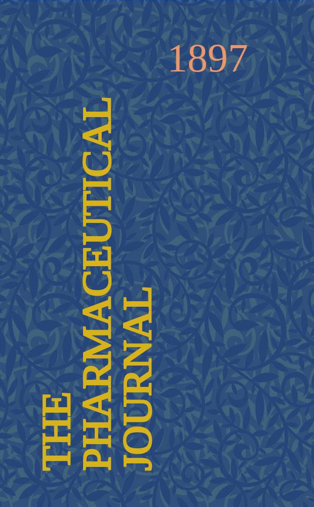 The Pharmaceutical journal : A weekly record of pharmacy and allied sciences Establ. 1841. Vol.5 (59), №1420