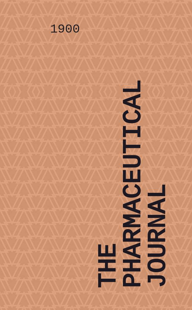 The Pharmaceutical journal : A weekly record of pharmacy and allied sciences Establ. 1841. Vol.10 (64), №1546
