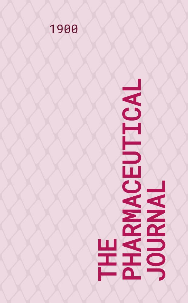 The Pharmaceutical journal : A weekly record of pharmacy and allied sciences Establ. 1841. Vol.11 (65), №1578