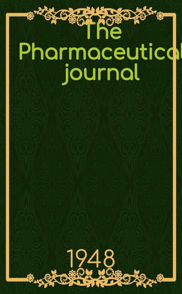 The Pharmaceutical journal : A weekly record of pharmacy and allied sciences Establ. 1841. Vol.106 (160), №4416