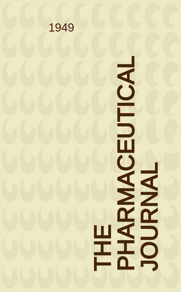 The Pharmaceutical journal : A weekly record of pharmacy and allied sciences Establ. 1841. Vol.108 (162), Index