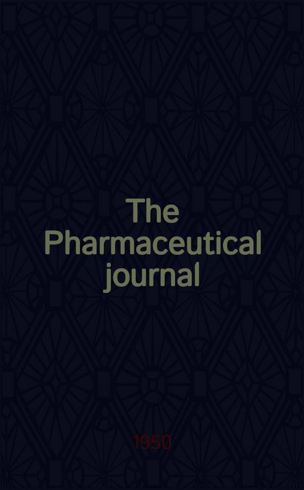 The Pharmaceutical journal : A weekly record of pharmacy and allied sciences Establ. 1841. Vol.110 (164), №4504