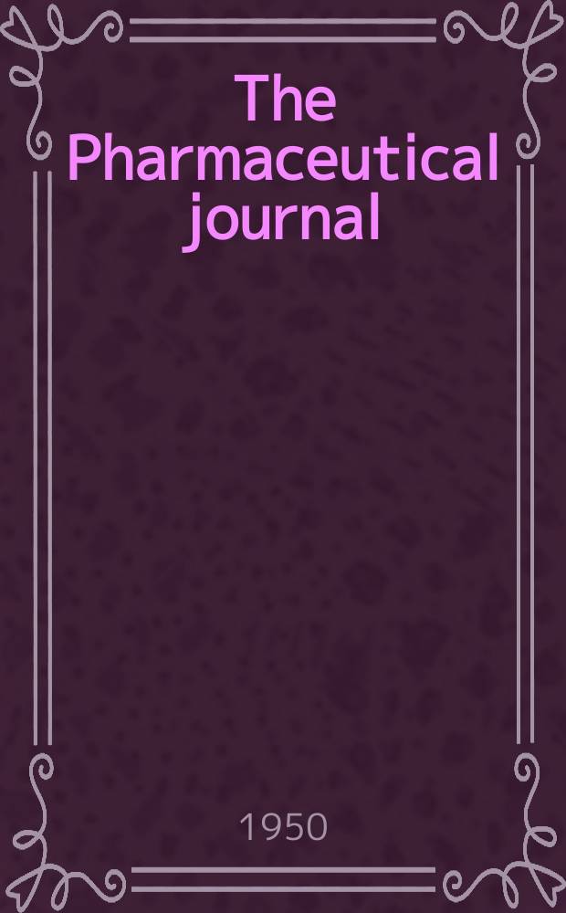 The Pharmaceutical journal : A weekly record of pharmacy and allied sciences Establ. 1841. Vol.111 (165), №4543