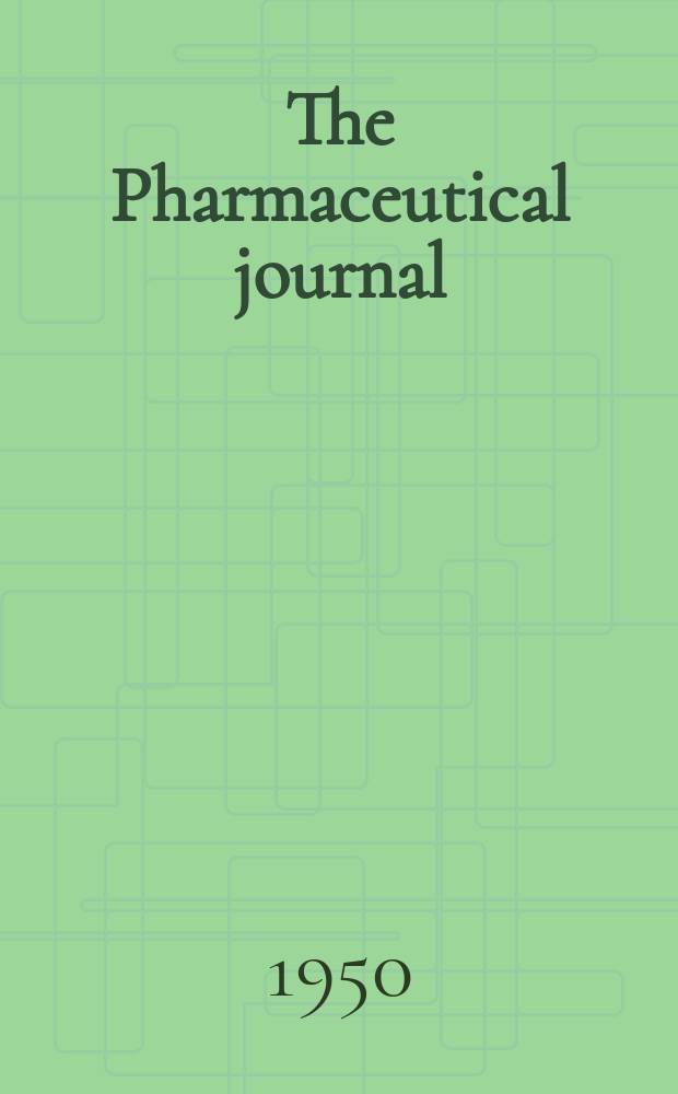 The Pharmaceutical journal : A weekly record of pharmacy and allied sciences Establ. 1841. Emergency issue