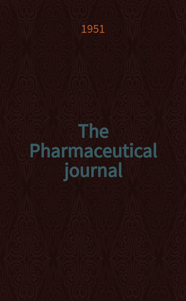 The Pharmaceutical journal : A weekly record of pharmacy and allied sciences Establ. 1841. Vol.113 (167), №4590