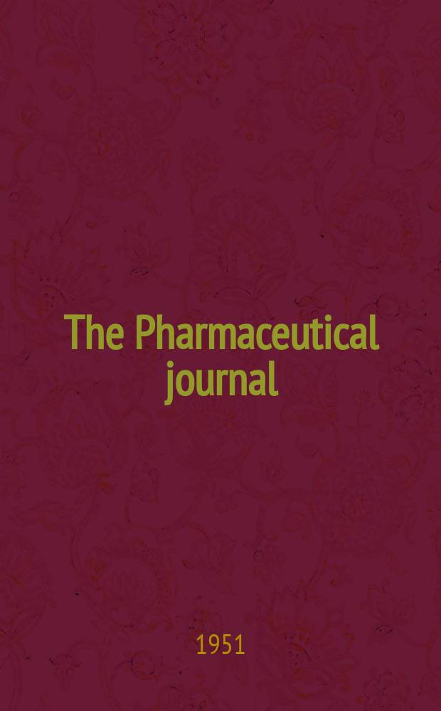 The Pharmaceutical journal : A weekly record of pharmacy and allied sciences Establ. 1841. Vol.113 (167), №4595
