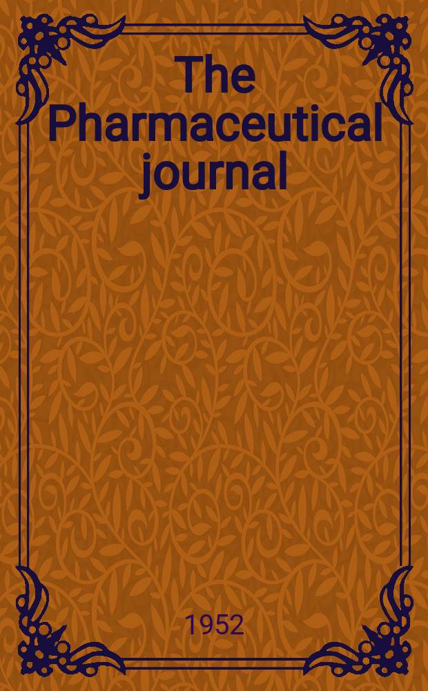 The Pharmaceutical journal : A weekly record of pharmacy and allied sciences Establ. 1841. Vol.114 (168), №4603