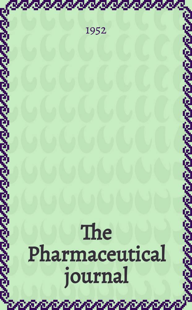 The Pharmaceutical journal : A weekly record of pharmacy and allied sciences Establ. 1841. Vol.115 (169), №4642