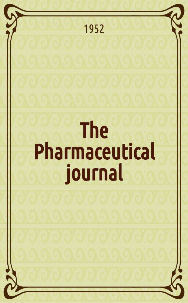 The Pharmaceutical journal : A weekly record of pharmacy and allied sciences Establ. 1841. Vol.115 (169), №4649
