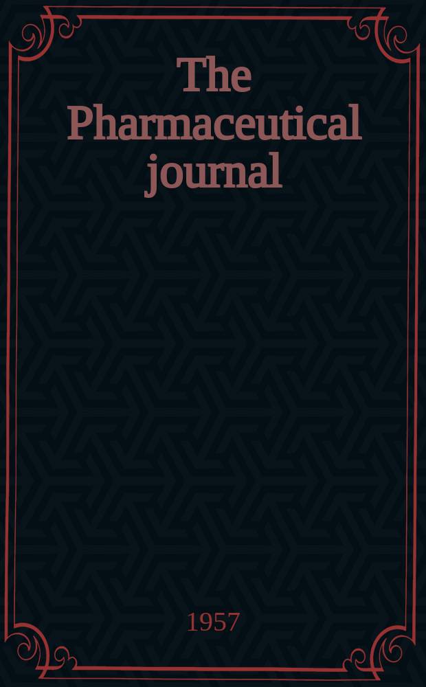 The Pharmaceutical journal : A weekly record of pharmacy and allied sciences Establ. 1841. Vol.124 (178), №4869