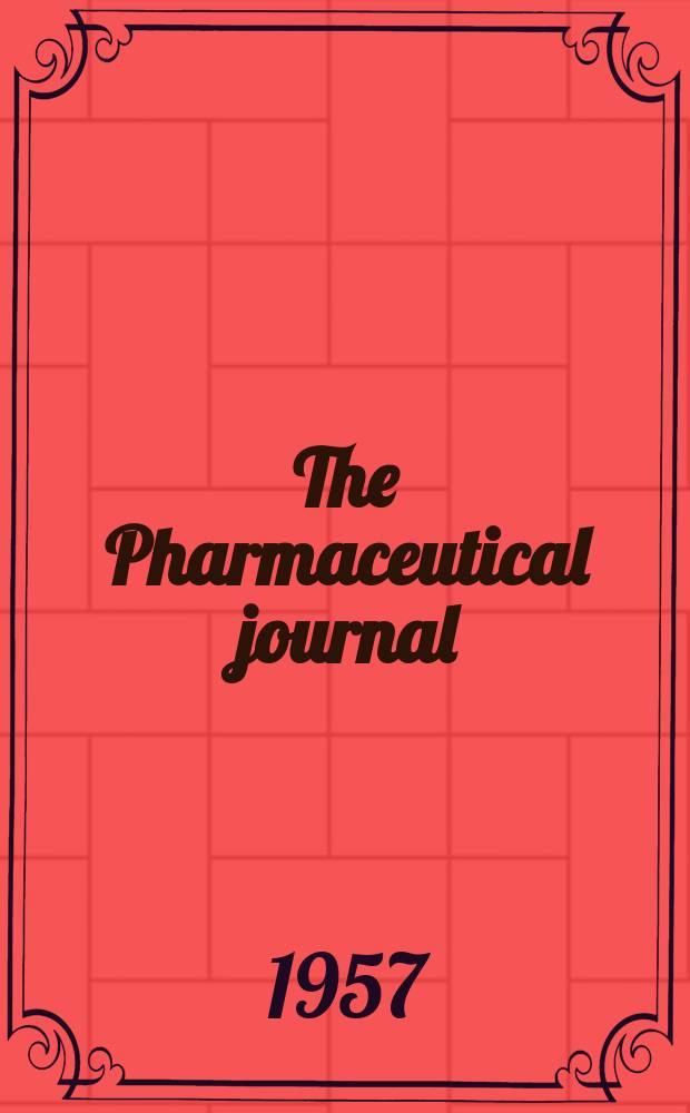 The Pharmaceutical journal : A weekly record of pharmacy and allied sciences Establ. 1841. Vol.124 (178), №4886