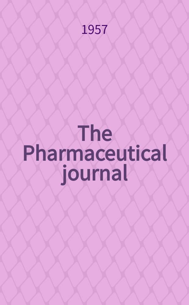 The Pharmaceutical journal : A weekly record of pharmacy and allied sciences Establ. 1841. Vol.125 (179), №4890