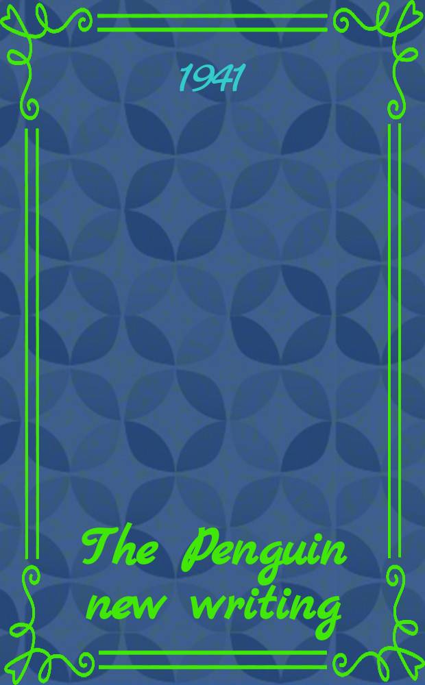 The Penguin new writing