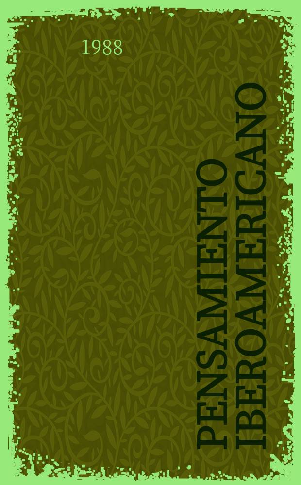 Pensamiento iberoamericano : Rev. de economía política Rev. patrocinada por el Inst. de cooperación iberoamericana (ICI) de España y la Comis. econ. para América latina (CEPAL) de las Naciones Unidas. №14 : (Transición y perspectivas de la democracia en Iberoamérica)