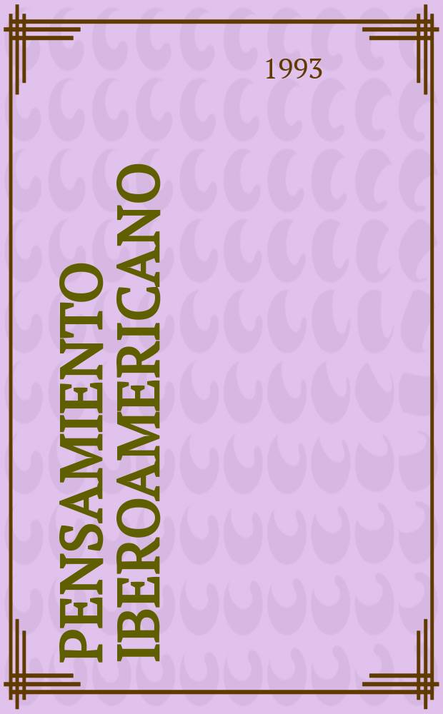 Pensamiento iberoamericano : Rev. de economía política Rev. patrocinada por el Inst. de cooperación iberoamericana (ICI) de España y la Comis. econ. para América latina (CEPAL) de las Naciones Unidas. 22/23 [2] : (Las reformas económicas contemporáneas)