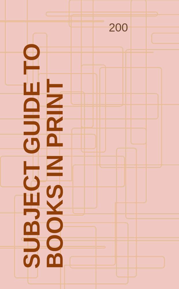 Subject guide to Books in print : An index to the Publishers' trade list annual. 2002/2003, Vol.4 (L &ndash; O)