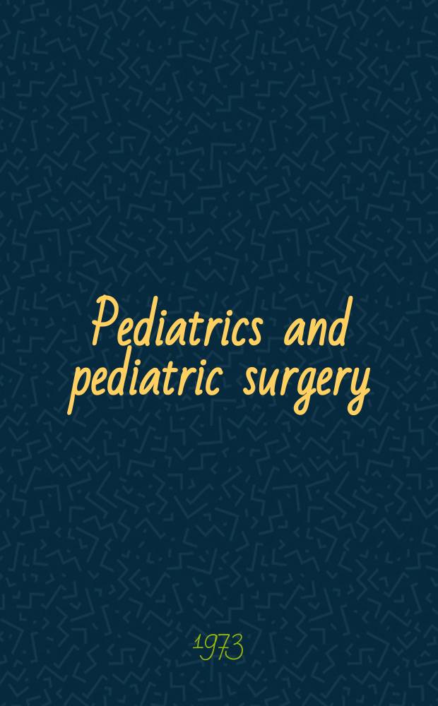 Pediatrics and pediatric surgery : Section 7 [of] Excerta medica. Vol.29, №10 : Index issue