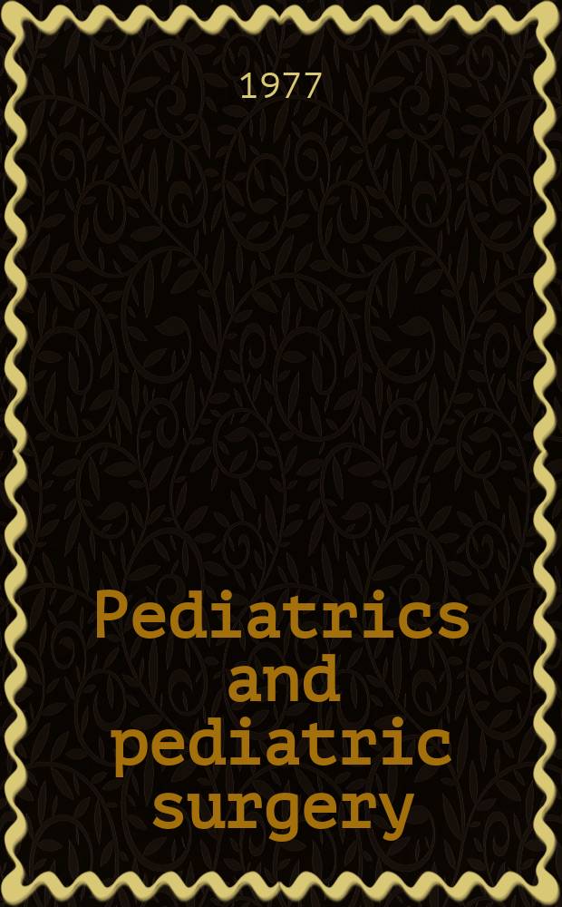 Pediatrics and pediatric surgery : Section 7 [of] Excerta medica. Vol.36, №10 : Index issue
