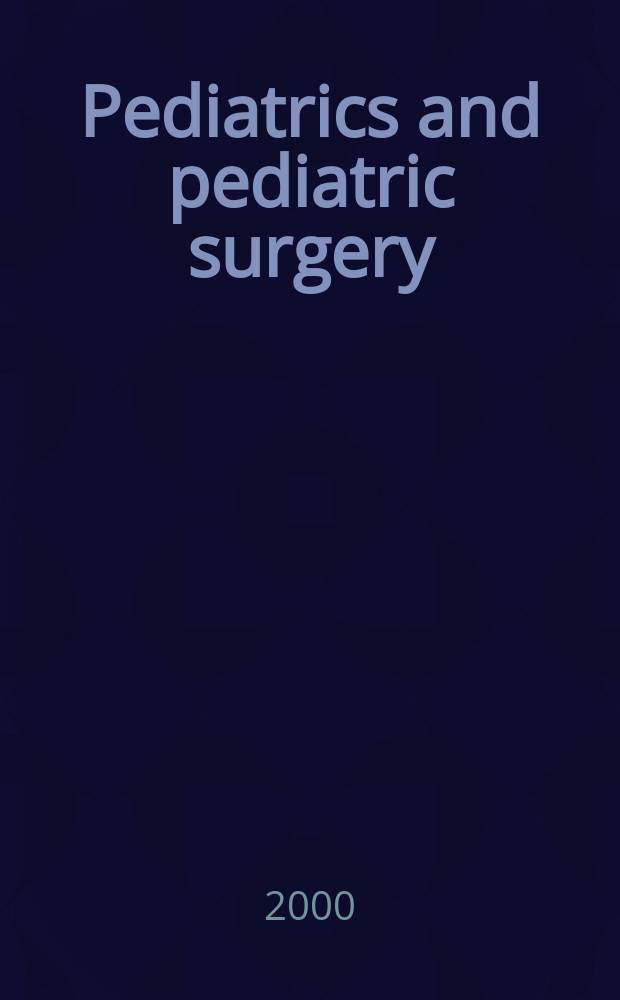 Pediatrics and pediatric surgery : Section 7 [of] Excerta medica. Vol.95, №2