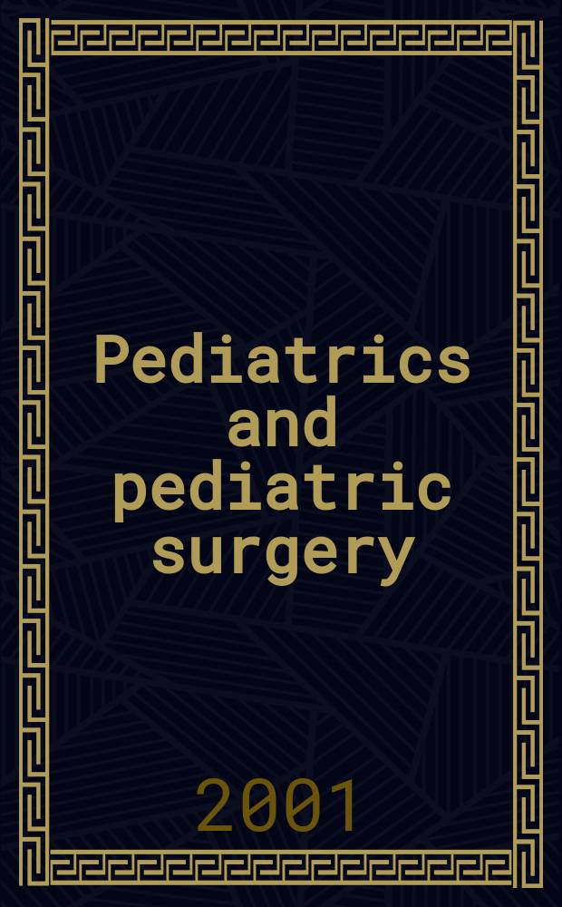 Pediatrics and pediatric surgery : Section 7 [of] Excerta medica. Vol.99, №4