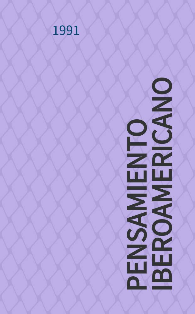 Pensamiento iberoamericano : Rev. de economía política Rev. patrocinada por el Inst. de cooperación iberoamericana (ICI) de España y la Comis. econ. para América latina (CEPAL) de las Naciones Unidas. №20 : (Comercio, apertura y desarrollo)