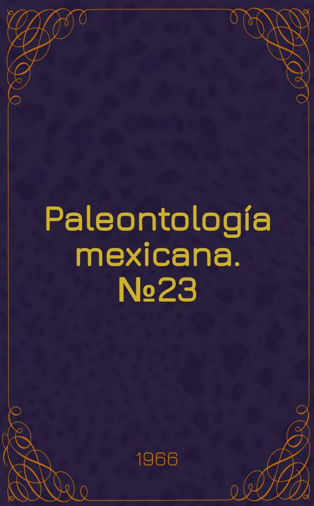 Paleontología mexicana. №23 : Amonitas del Jurásico Medio de México