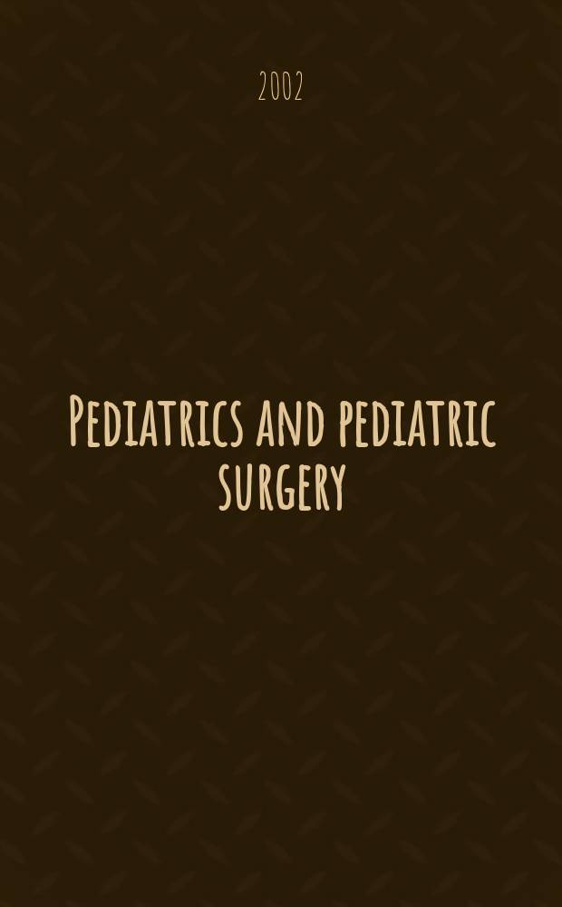 Pediatrics and pediatric surgery : Section 7 [of] Excerta medica. Vol.102, №1