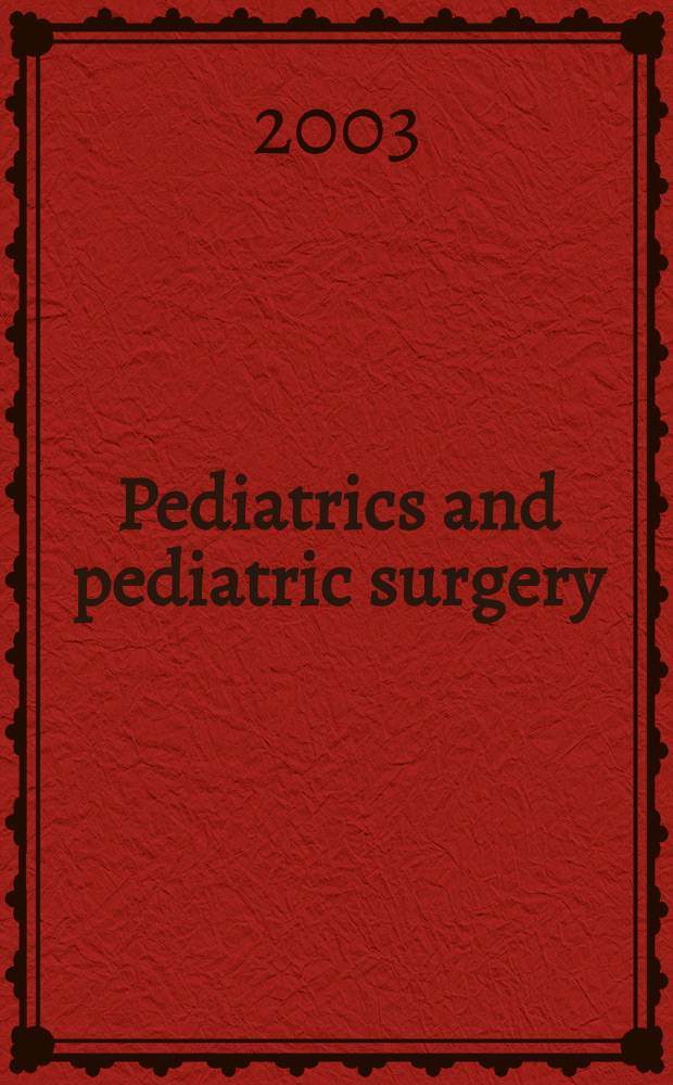 Pediatrics and pediatric surgery : Section 7 [of] Excerta medica. Vol.106, №6