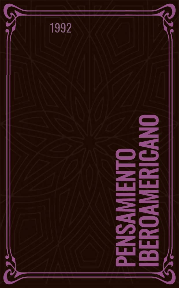 Pensamiento iberoamericano : Rev. de economía política Rev. patrocinada por el Inst. de cooperación iberoamericana (ICI) de España y la Comis. econ. para América latina (CEPAL) de las Naciones Unidas. 21 : (Comercio, apertura y desarrollo. Casos seleccionados)