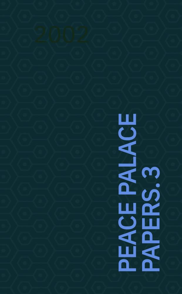 Peace palace papers. 3 : Arbitration in air space and telecommunication law