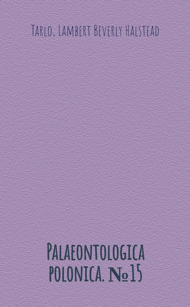 Palaeontologica polonica. №15 : Psammosteiformes (Agnatha) - a review with descriptions of new material from the Lower Devonian of Poland