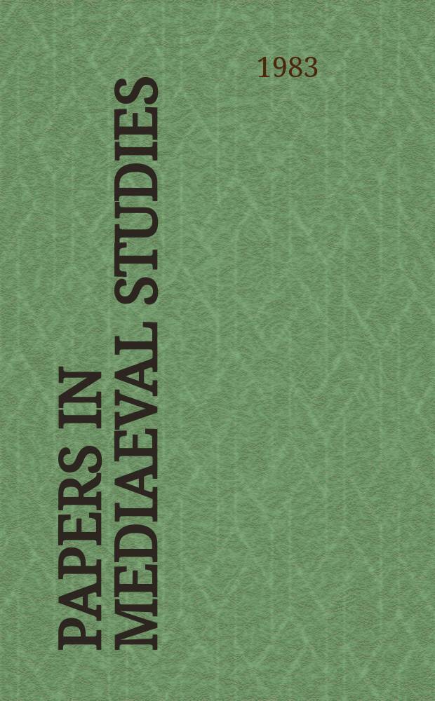 Papers in mediaeval studies