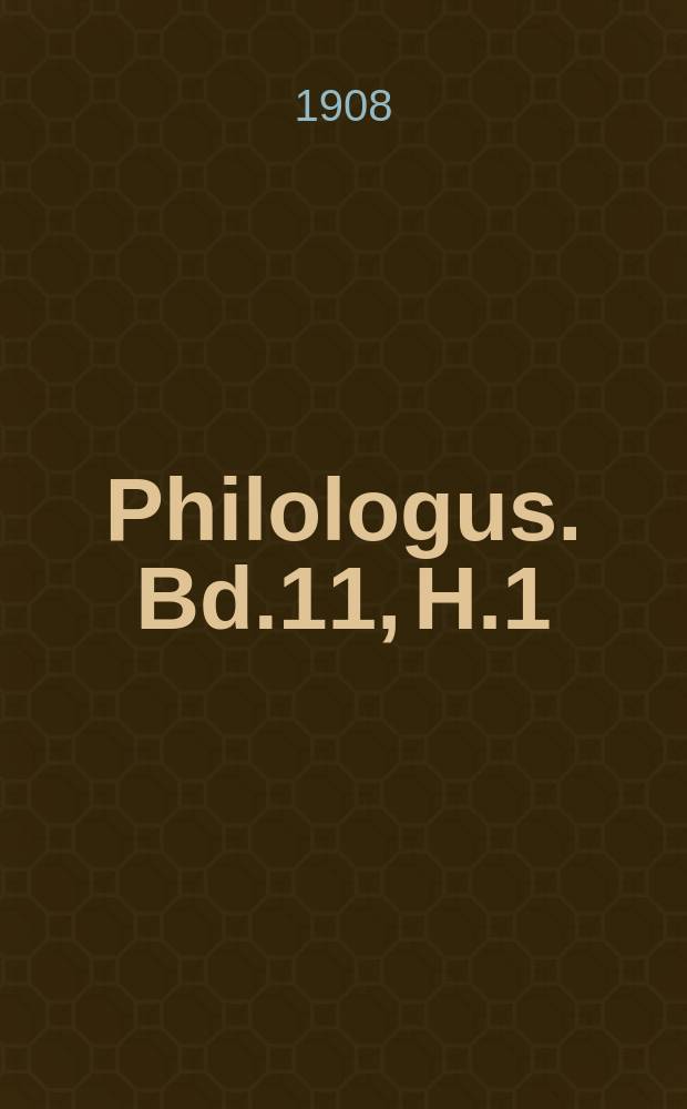 Philologus. Bd.11, H.1 : Reste und Spuren antiker Kritik gegen Euripides