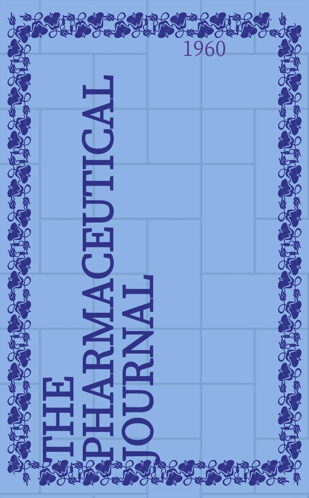 The Pharmaceutical journal : A weekly record of pharmacy and allied sciences Establ. 1841. Vol.130 (184), №5039