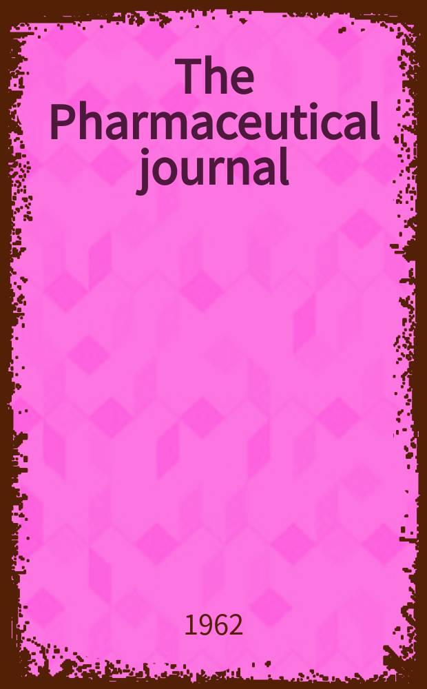 The Pharmaceutical journal : A weekly record of pharmacy and allied sciences Establ. 1841. Vol.134 (188), №5126