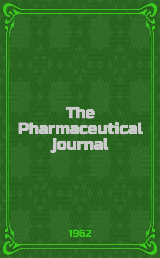 The Pharmaceutical journal : A weekly record of pharmacy and allied sciences Establ. 1841. Vol.135 (189), №5154