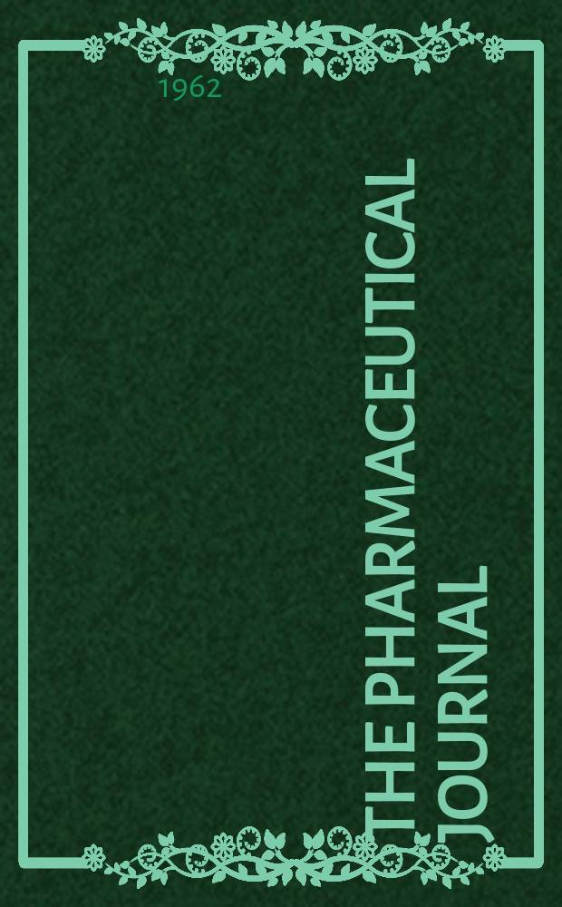 The Pharmaceutical journal : A weekly record of pharmacy and allied sciences Establ. 1841. Vol.135 (189), №5157