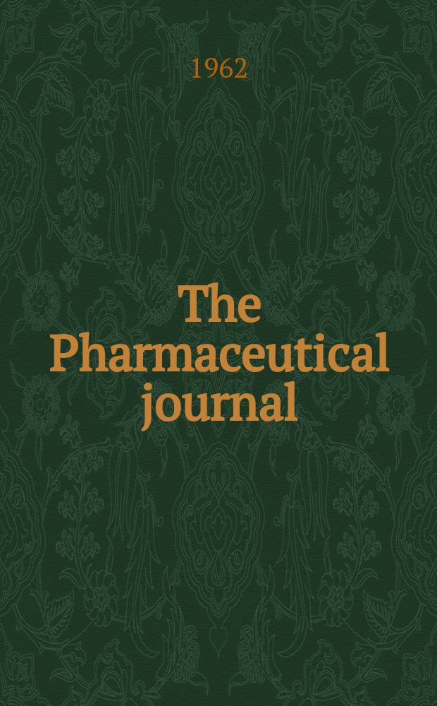 The Pharmaceutical journal : A weekly record of pharmacy and allied sciences Establ. 1841. Vol.135 (189), №5166