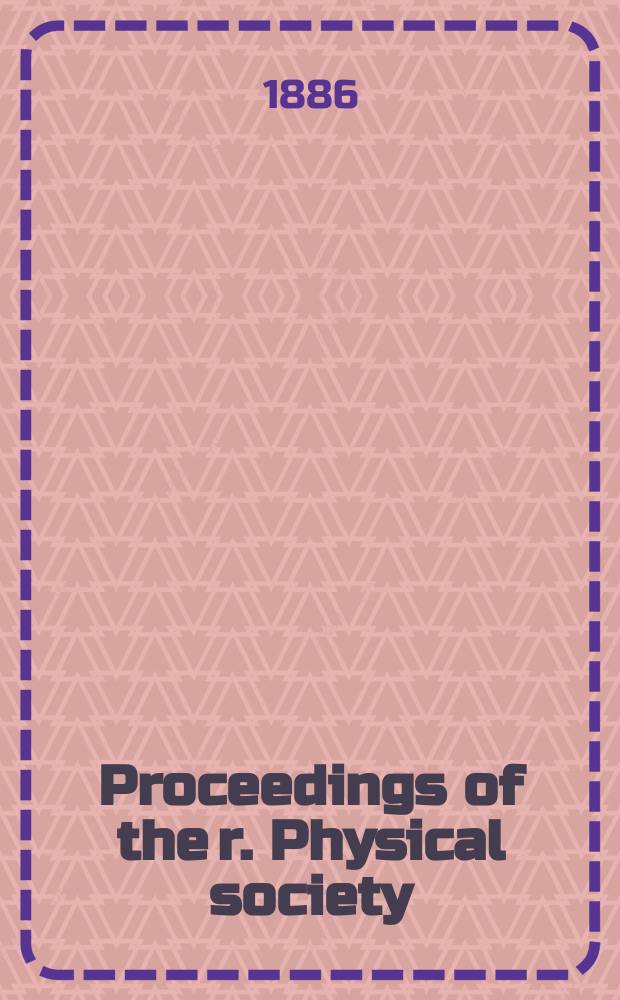 Proceedings of the r. Physical society