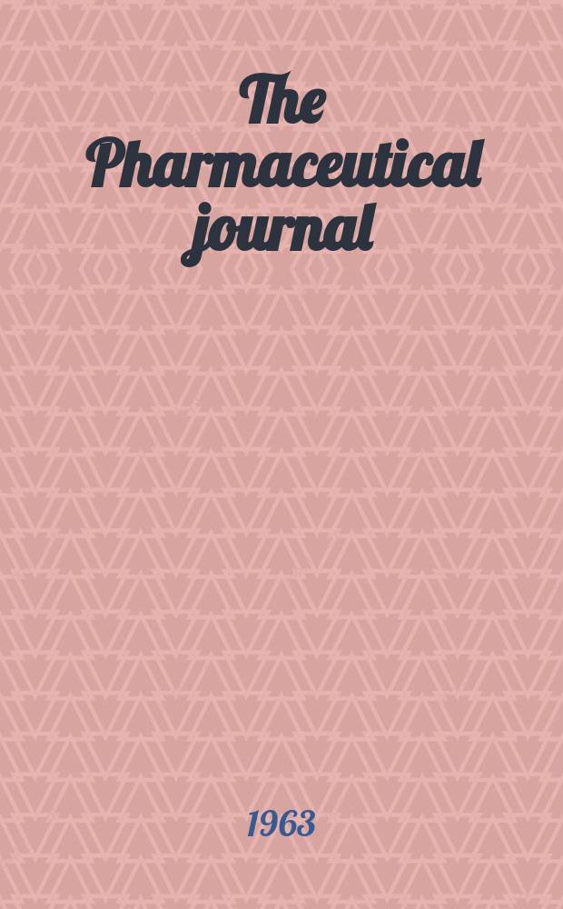 The Pharmaceutical journal : A weekly record of pharmacy and allied sciences Establ. 1841. Vol.136 (190), №5180